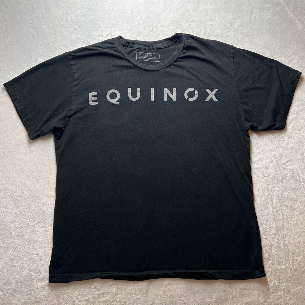 Equinox It's Not Fitness It's Life Graphic T-shirt Men XL Black Short Sleeve